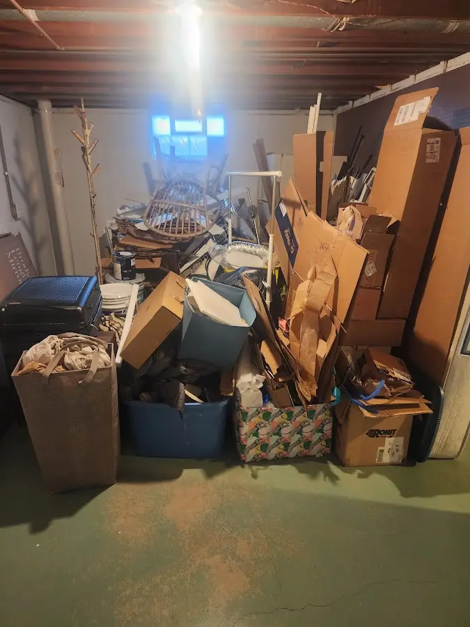 Roll-off dumpster container at job site for 40 Yard Dumpster Rental in Social Circle